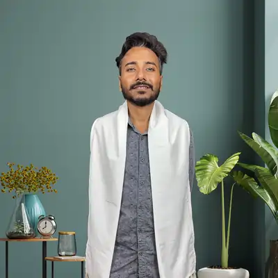 Elegant White Uttoriyo for Felicitation & Welcome Ceremonies